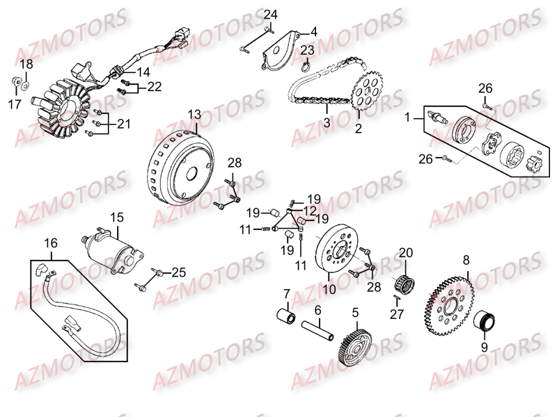 Allumage Demarreur Pi Ces Kymco Neuves Pi Ces K Xct I Abs T Euro